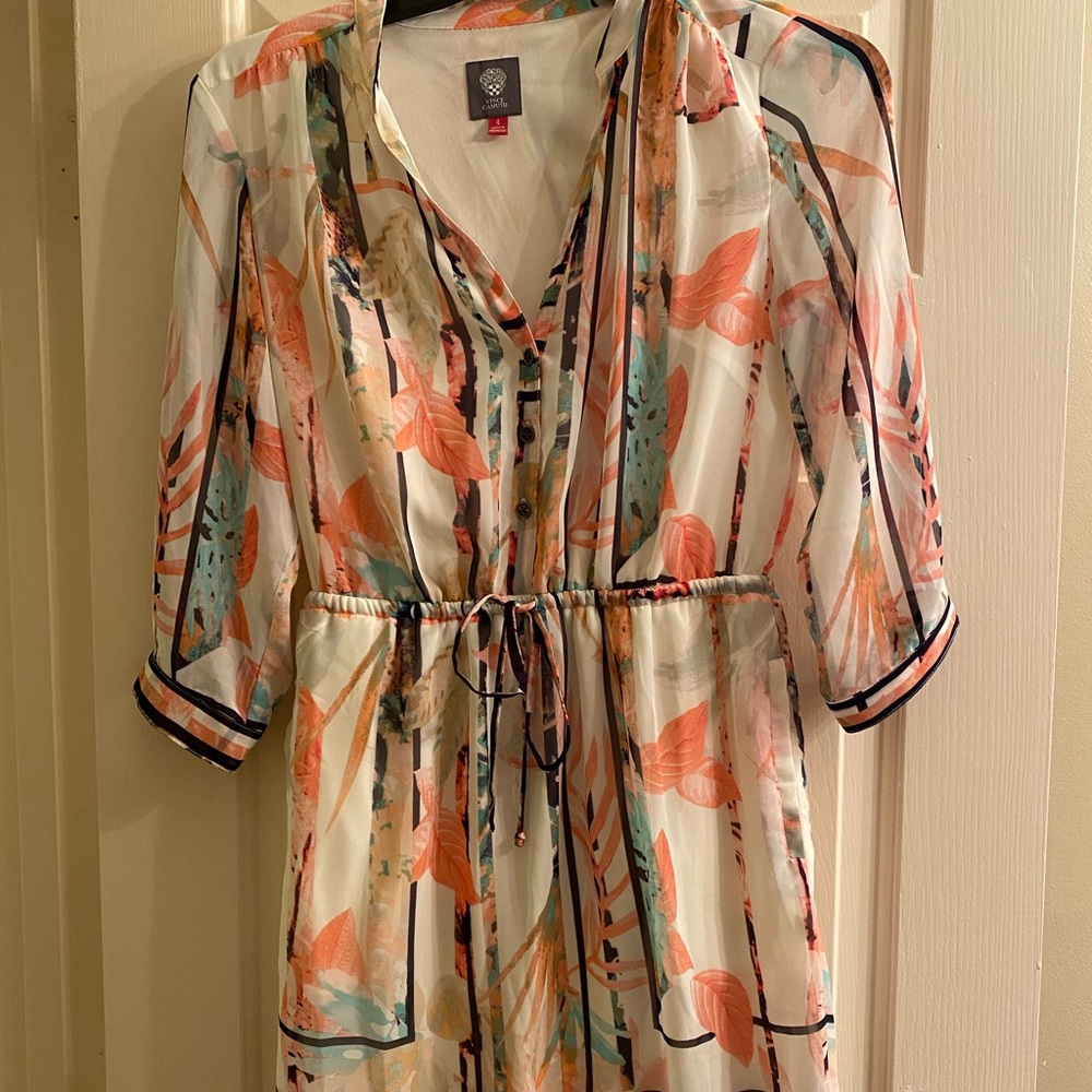 Vince Camuto Multicolor Floral Dress